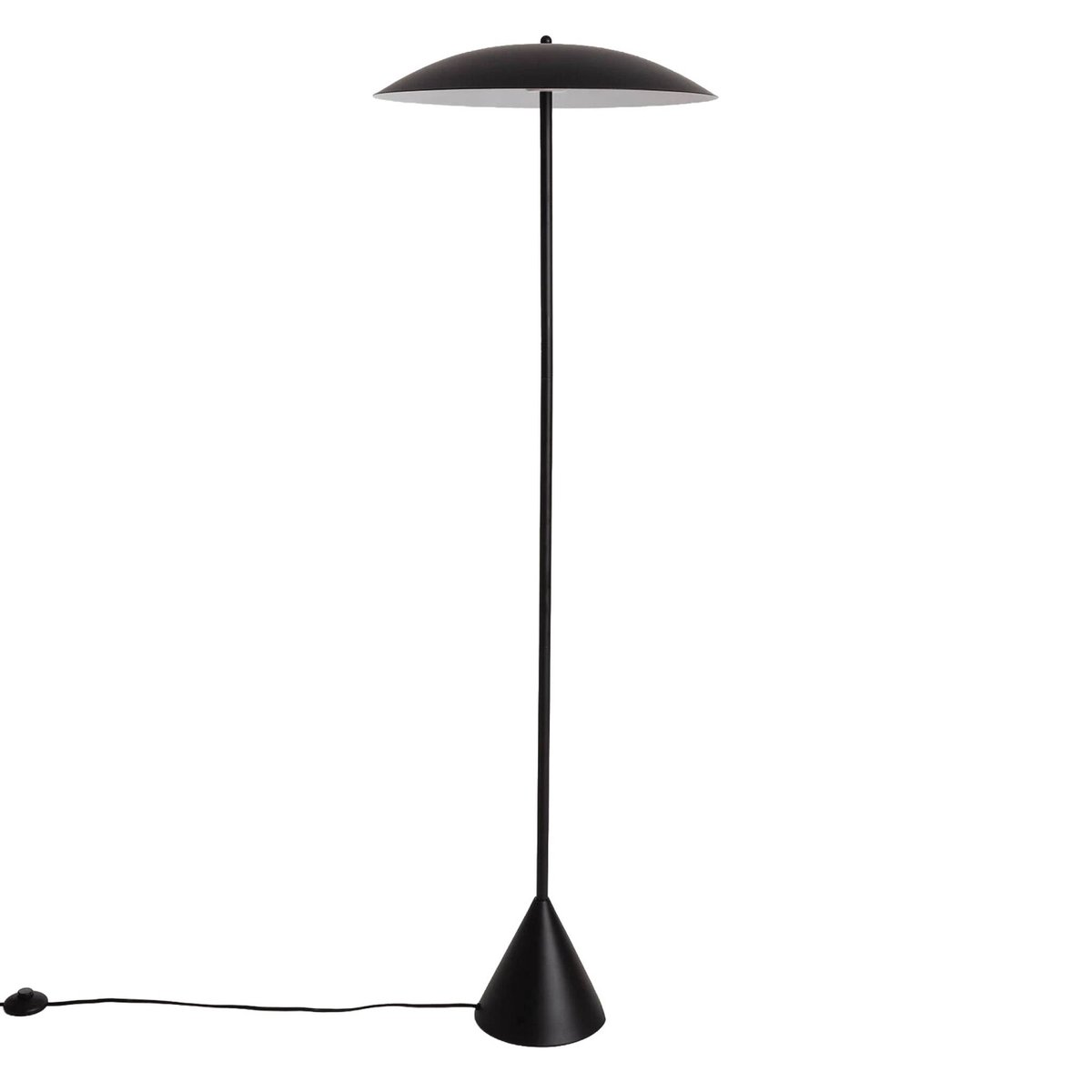 Lampadaire intérieur métal Ø50cm LYSE noir, SWEEEK