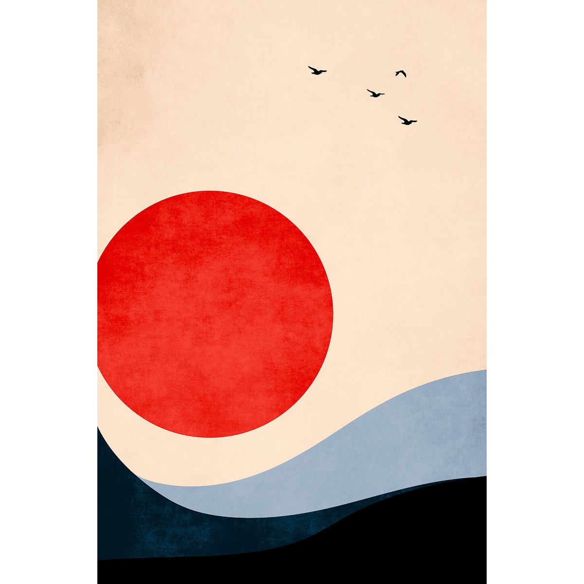 Tableau Memoire de vagues tableau alu dibond, HEXOA