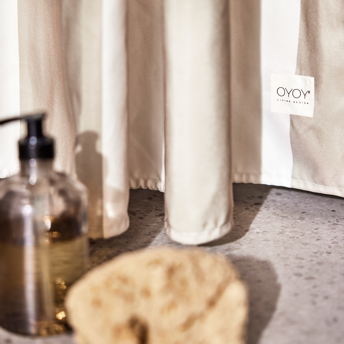 Rideau de douche beige LIVING beige, OYOY LIVING DESIGN