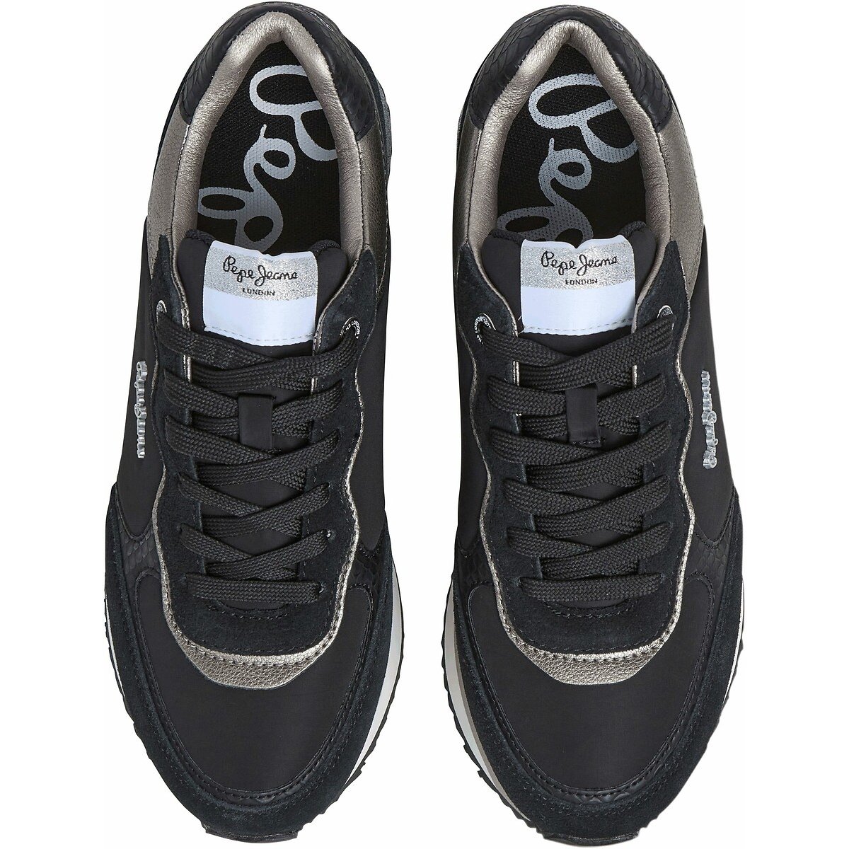 Baskets Rusper Glam W noir, PEPE JEANS