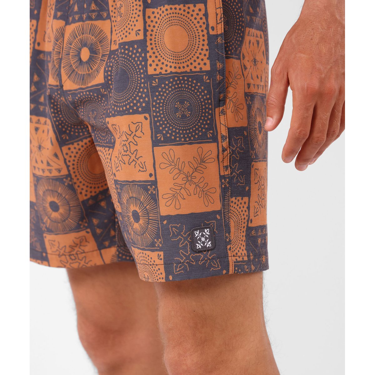 Beach short stretch effet lavé CHEERS moka, OXBOW