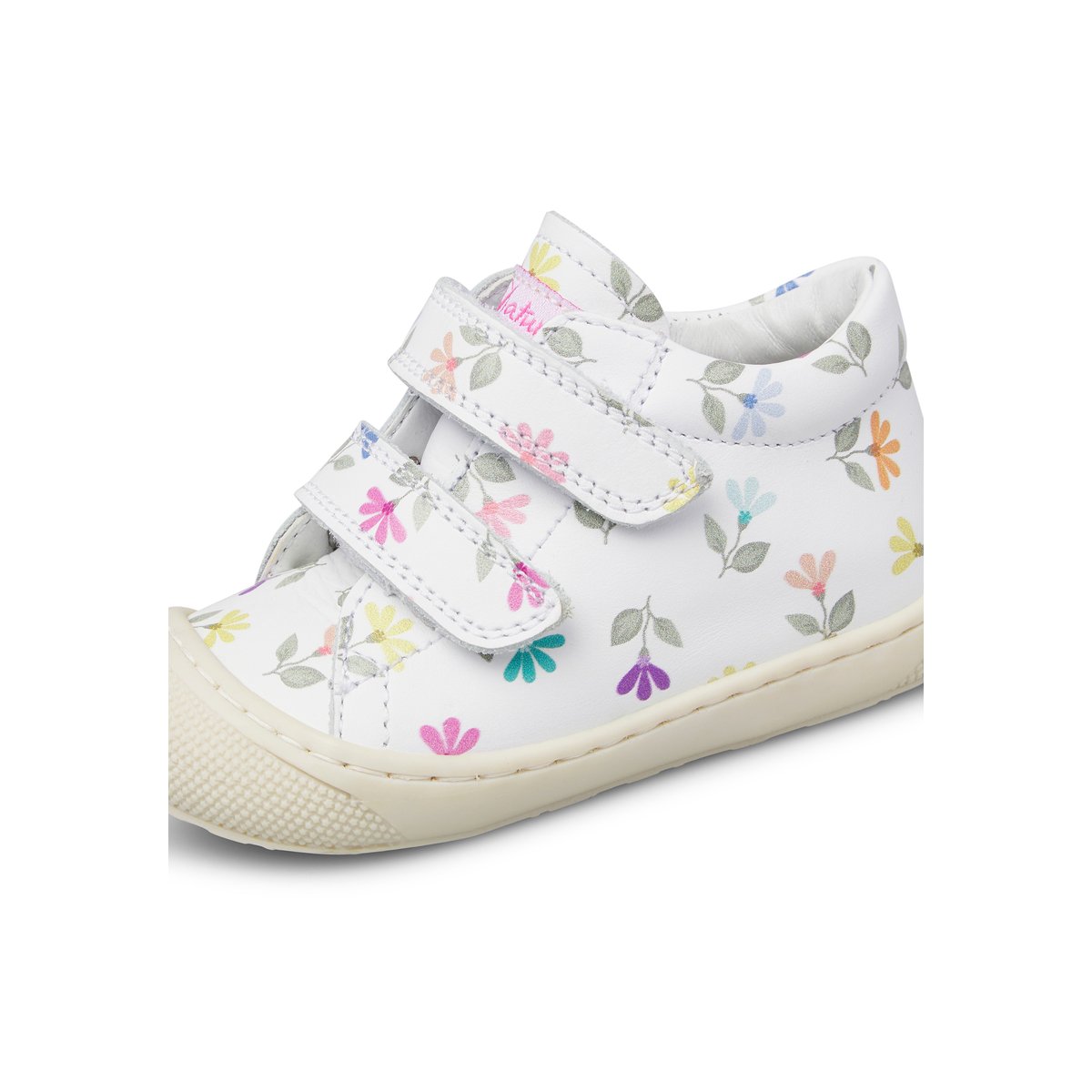 Chaussures premiers pas en cuir COCOON VL blanc-, NATURINO