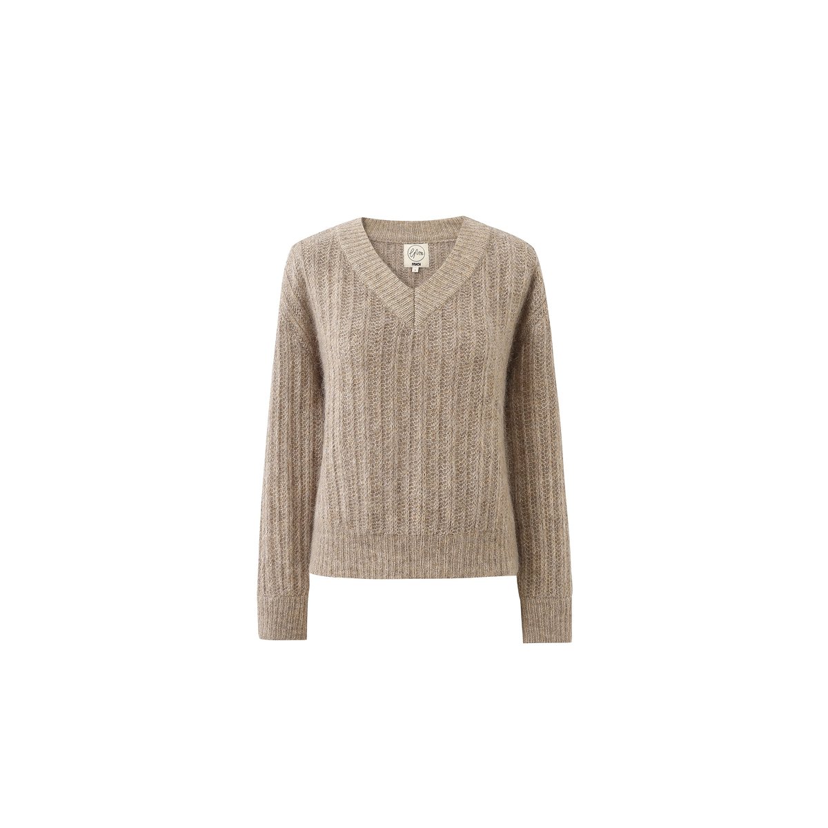 Pull en mohair MYOSOTIS beige, FRNCH