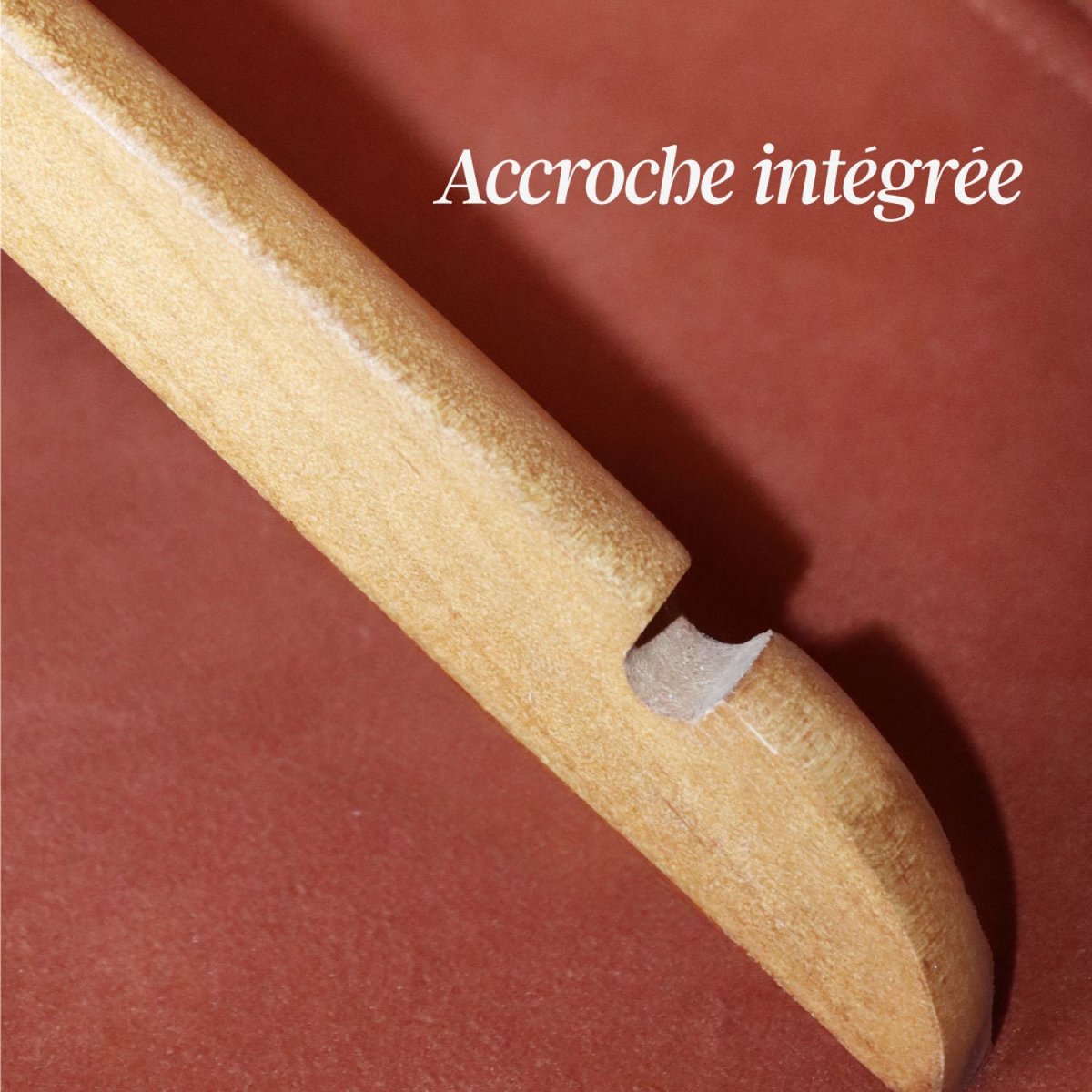 Lot de 40 cintres pour vêtements bébé avec crochet pivotant à 360° - Bois clair beige, VIVEZEN