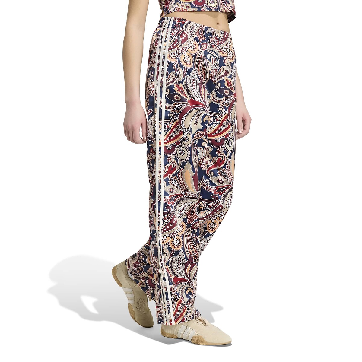 Pantalon large imprimé liberty FIREBIRD imprimé bleu/rouge, adidas Originals