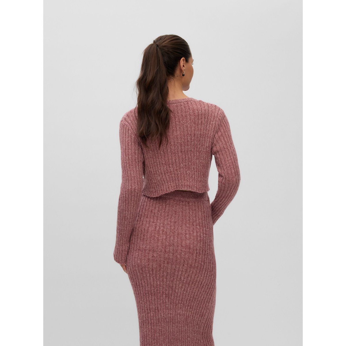 Pull En Maille rose taupe, MAMA LICIOUS