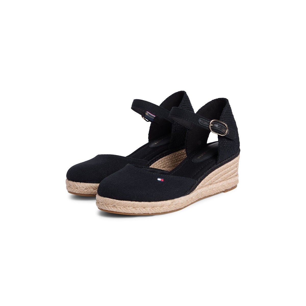 Sandales compensées fermées noir, TOMMY HILFIGER