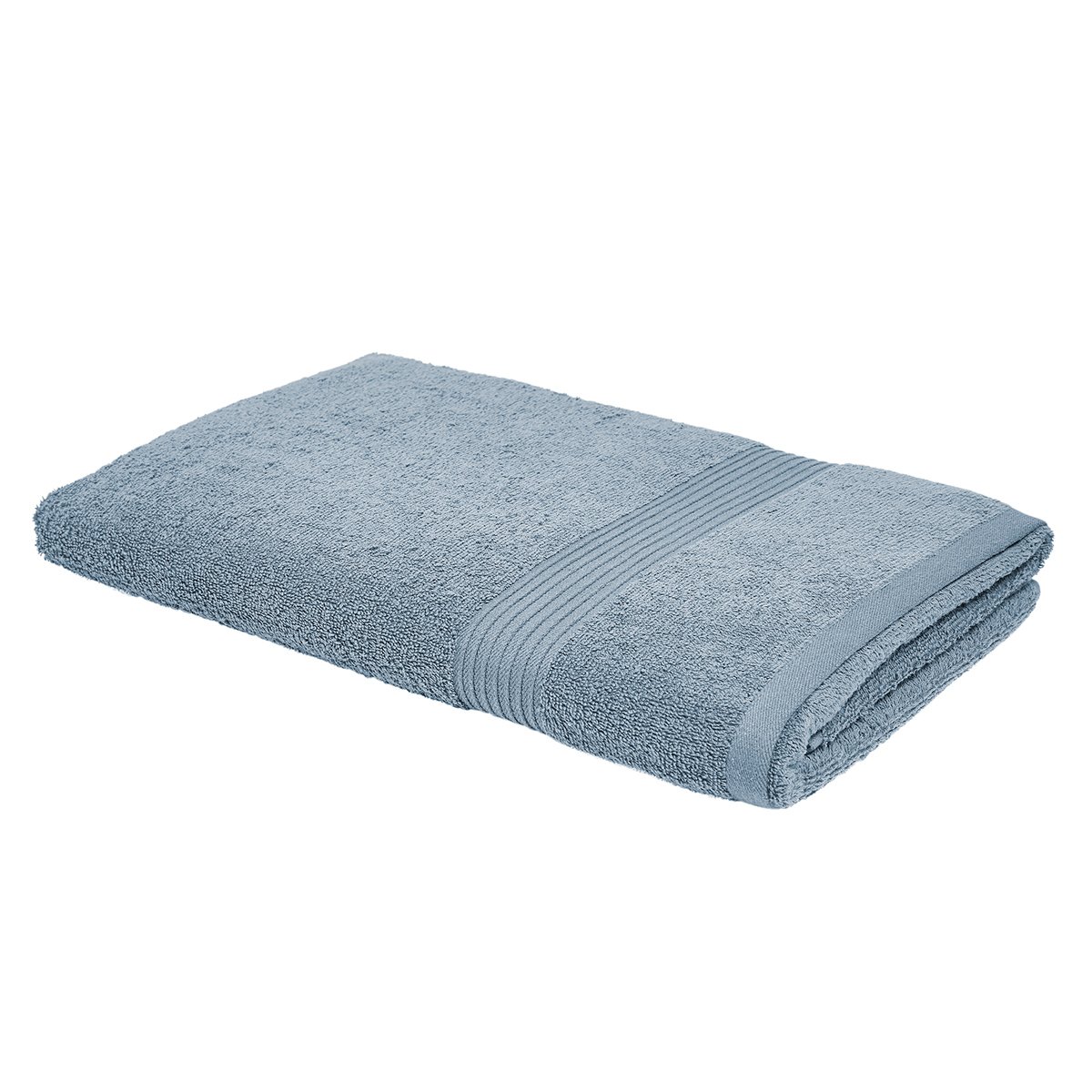 Maxi drap de bain uni ESSENTIAL bleu ardoise, TODAY
