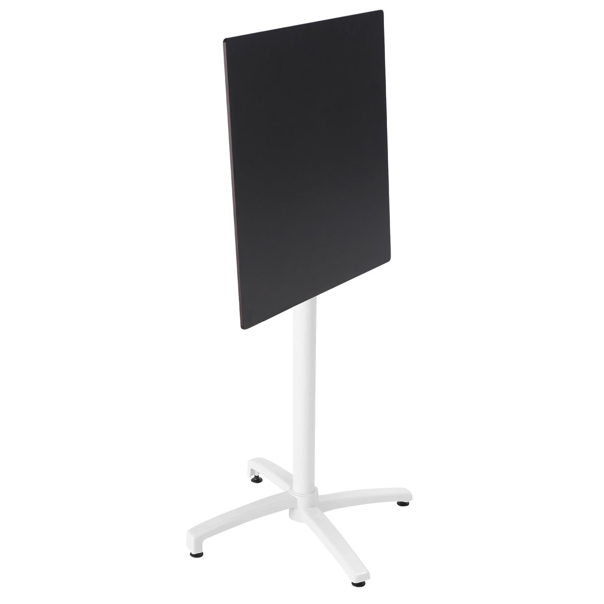 Ensemble table inclinable en hpl avec chaises hautes en métal, OPERA gris anthracite, OVIALA