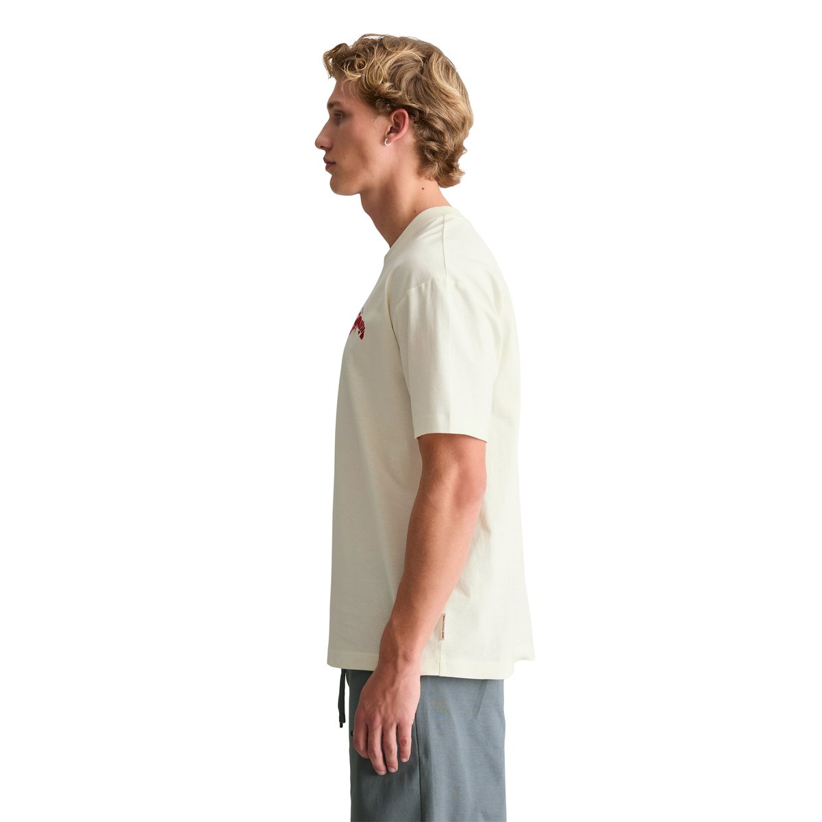 T-shirt  Crayfish Capsule en pur coton bio blanc, MARC O’POLO DENIM