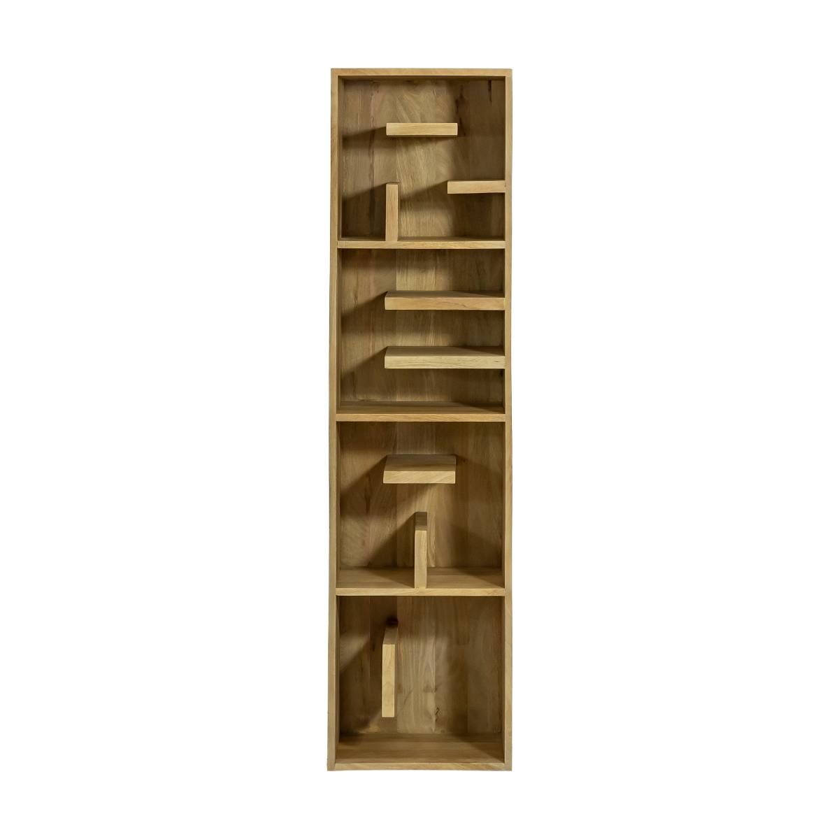Bibliothèque en bois de manguier  READ bois foncé, MADE IN MEUBLES 