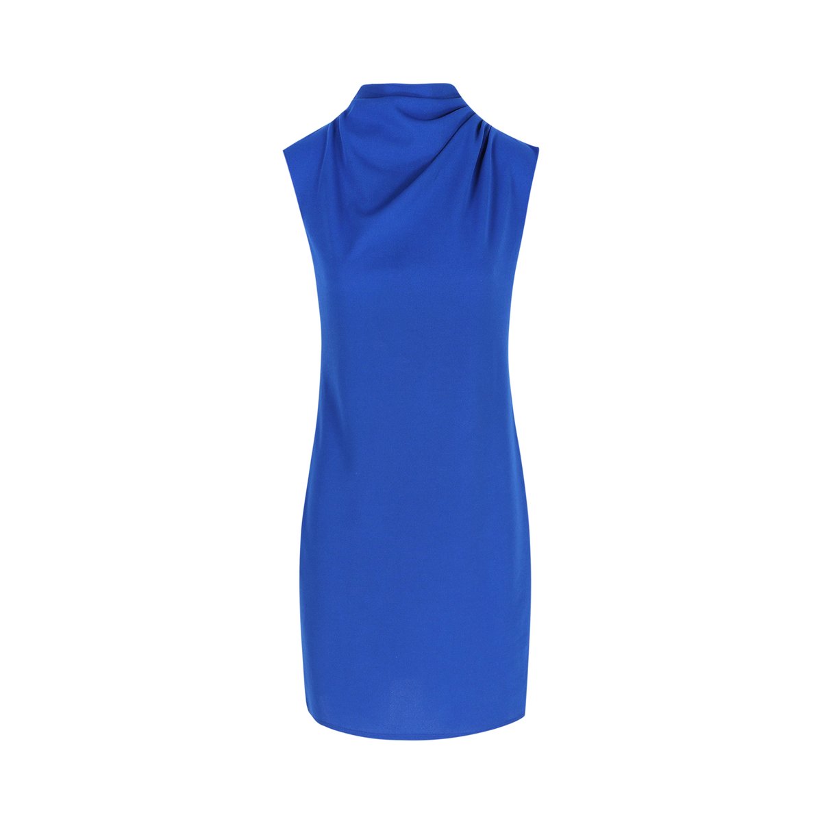 Robe droite en tissu scuba bleu, LOLALIZA