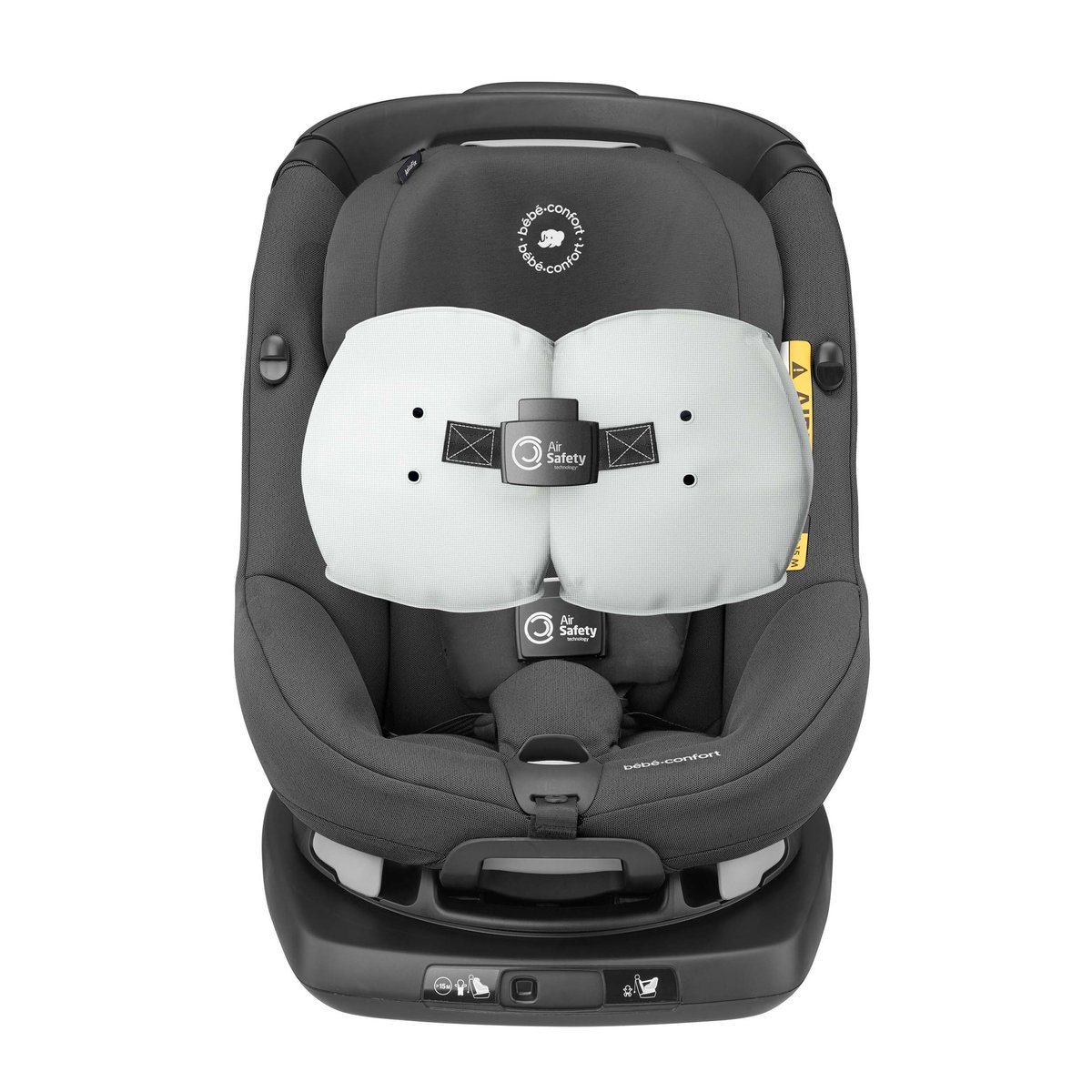 Siège auto pivotant Isofix avec airbags AxissFix Air noir authentique, BEBECONFORT