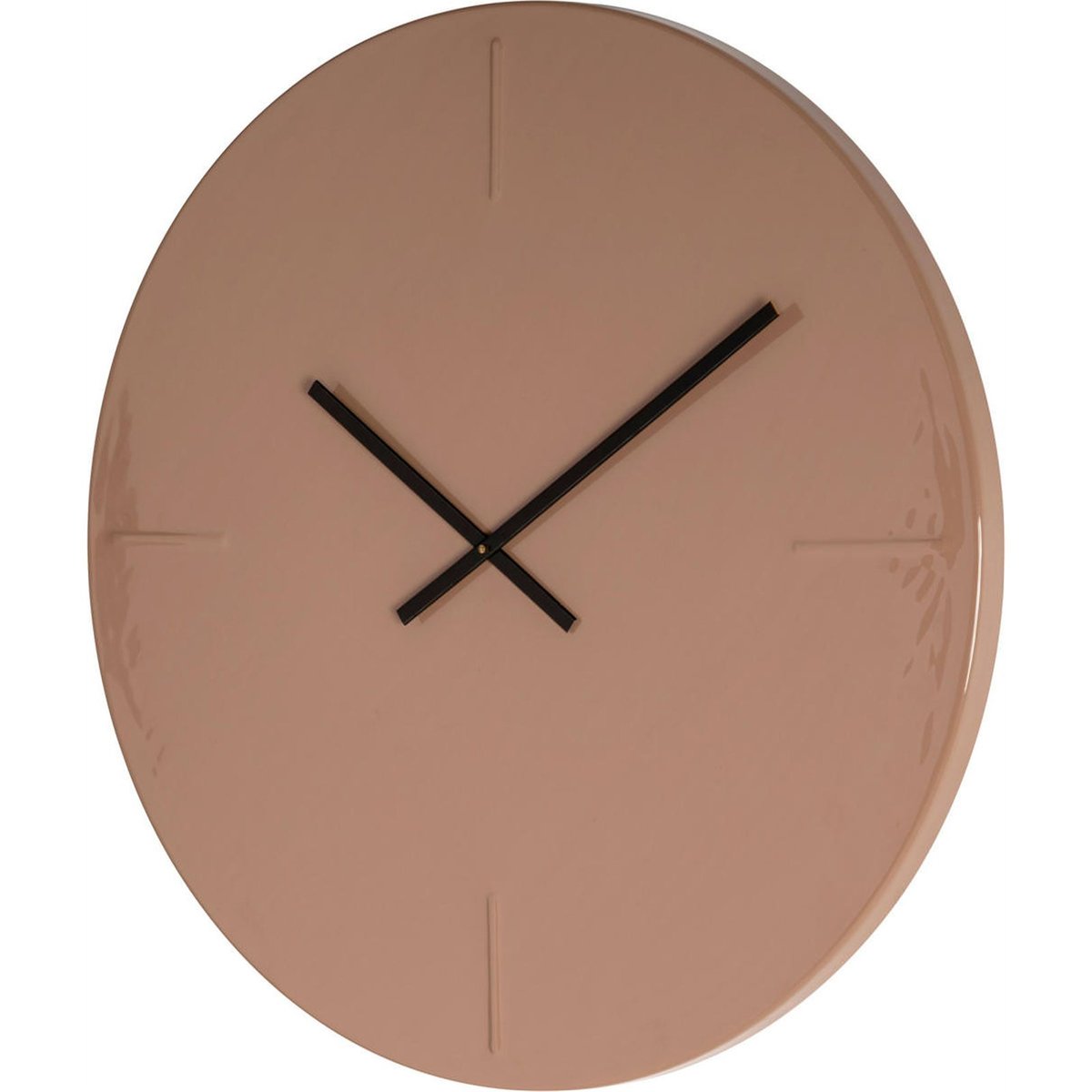 Horloge murale en fer design minimaliste mocha mousse, RECOLLECTION