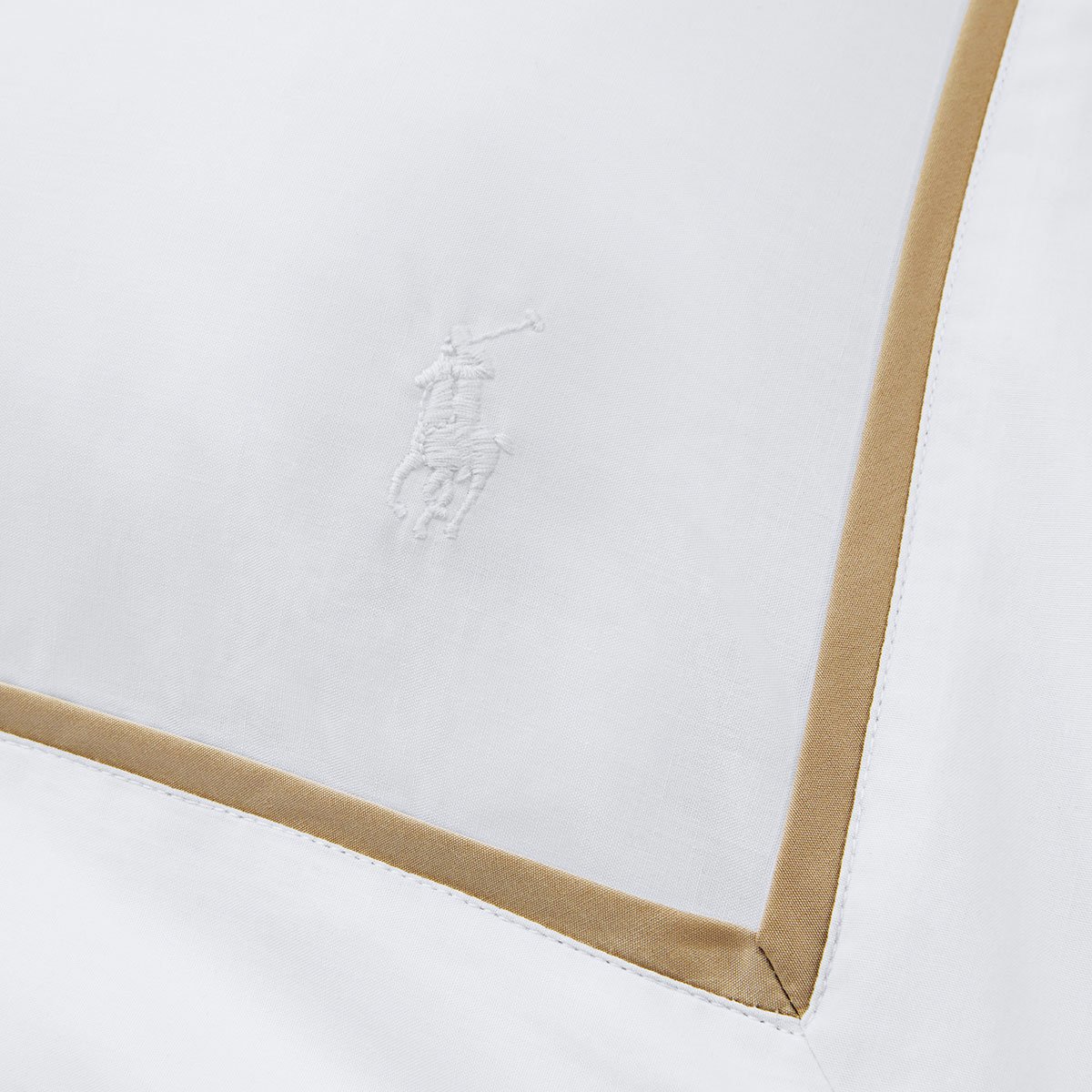 Taie à volant en percale de coton, WESTBANK chamois, RALPH LAUREN HOME