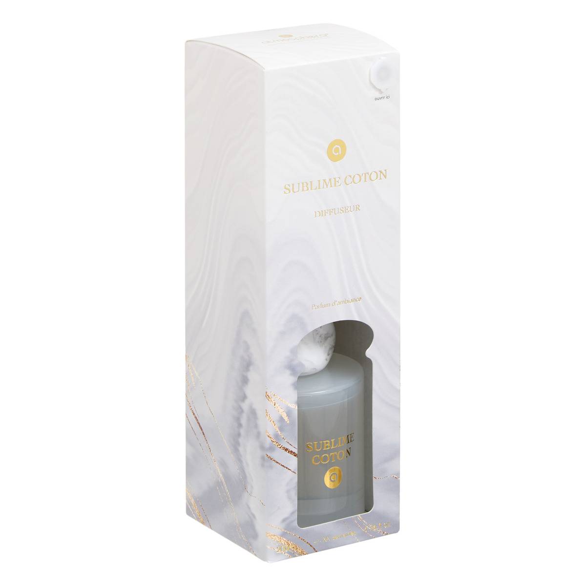 Diffuseur en verre LIANA blanc, ATMOSPHERA