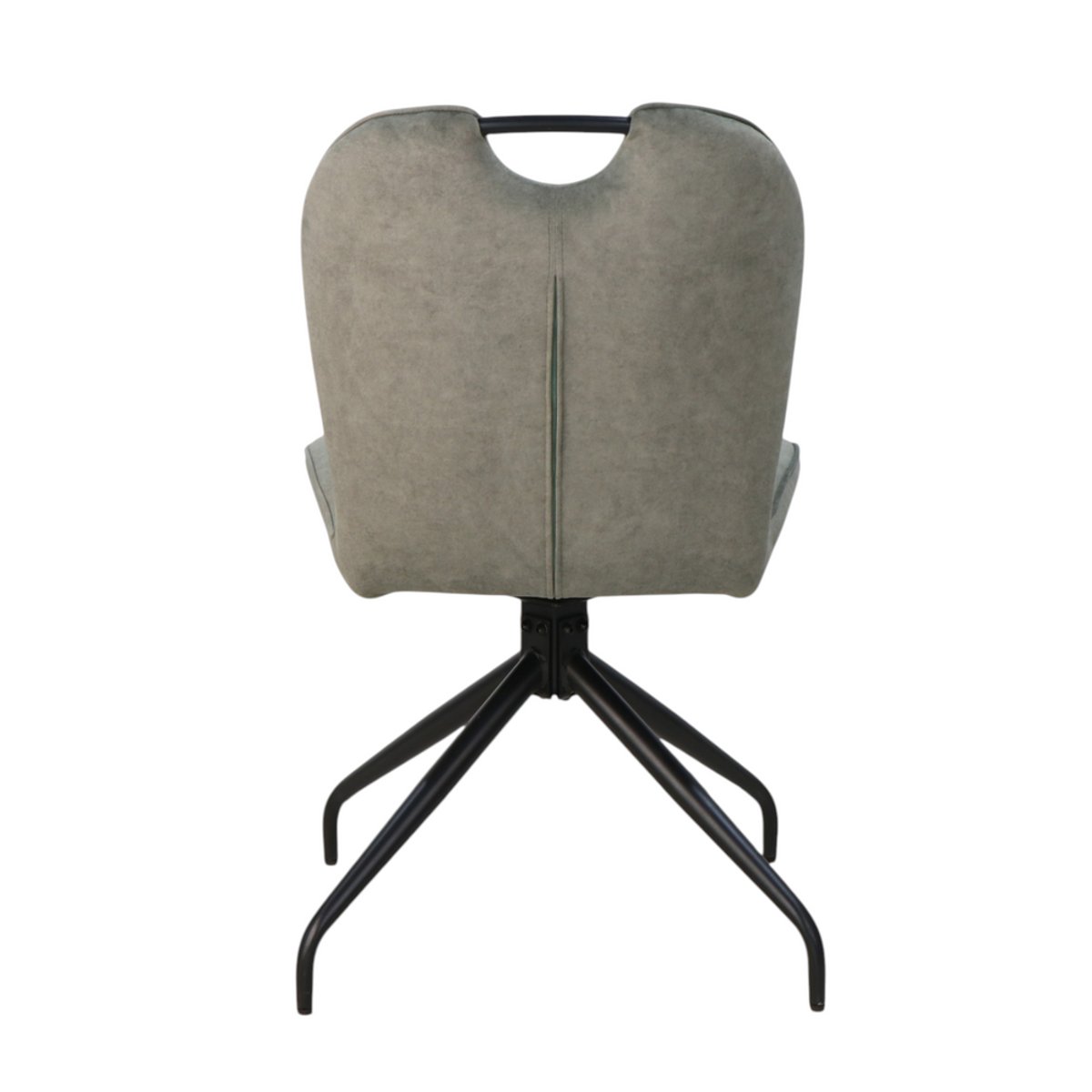 Chaise repas en tissu vert amande, ZAGO