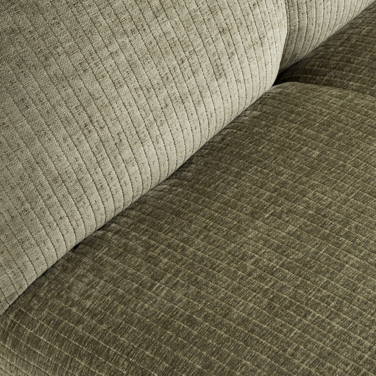 Fauteuil pivotant, velours côtelé vintage, Nuria vert kaki, LA REDOUTE INTERIEURS