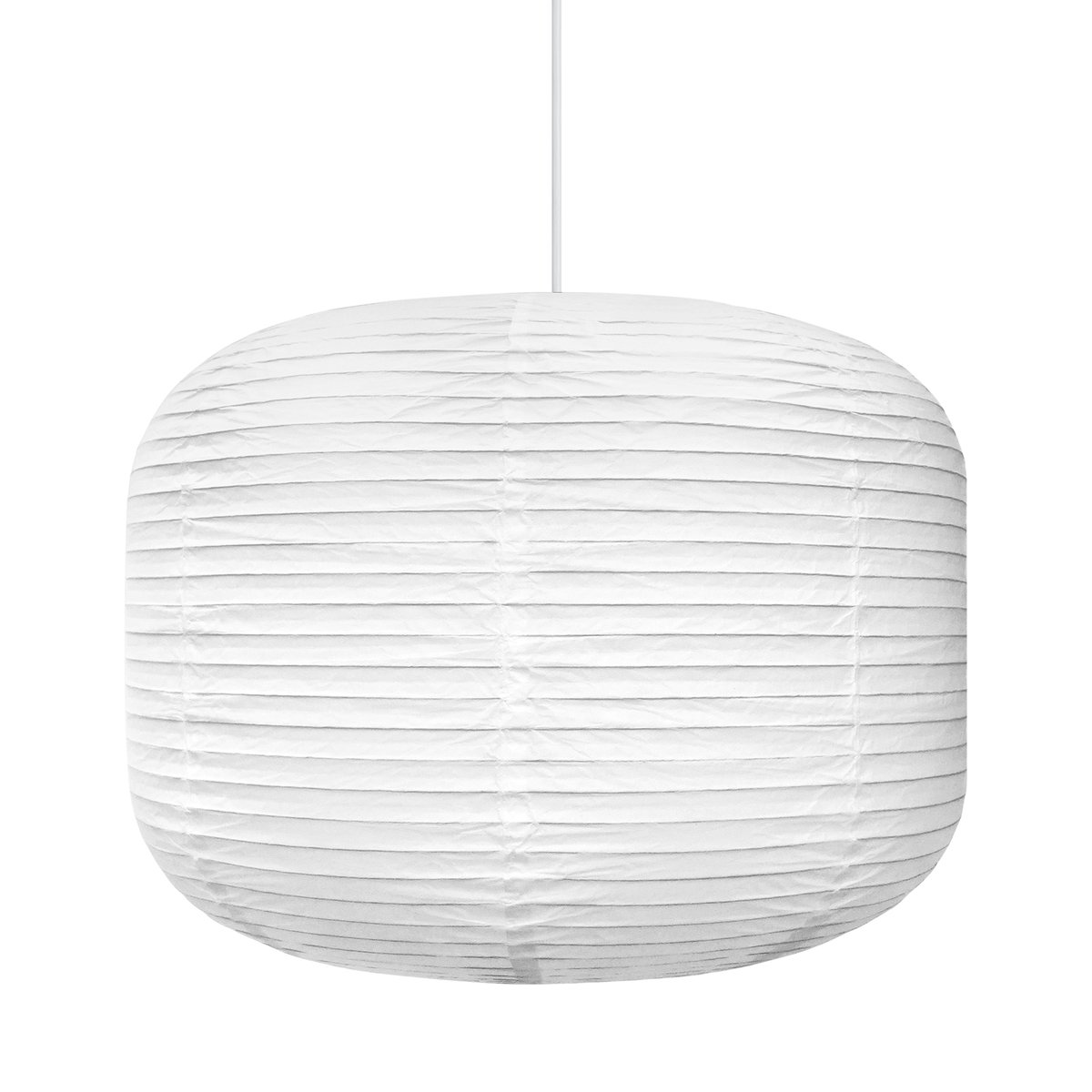 Abat-jour forme donut avec un style moderne blanc en papier, TUVA blanc, NORDLUX