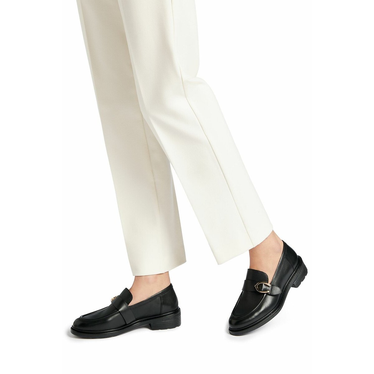 Walk Pleasure Breathable Leather Loafers black, GEOX