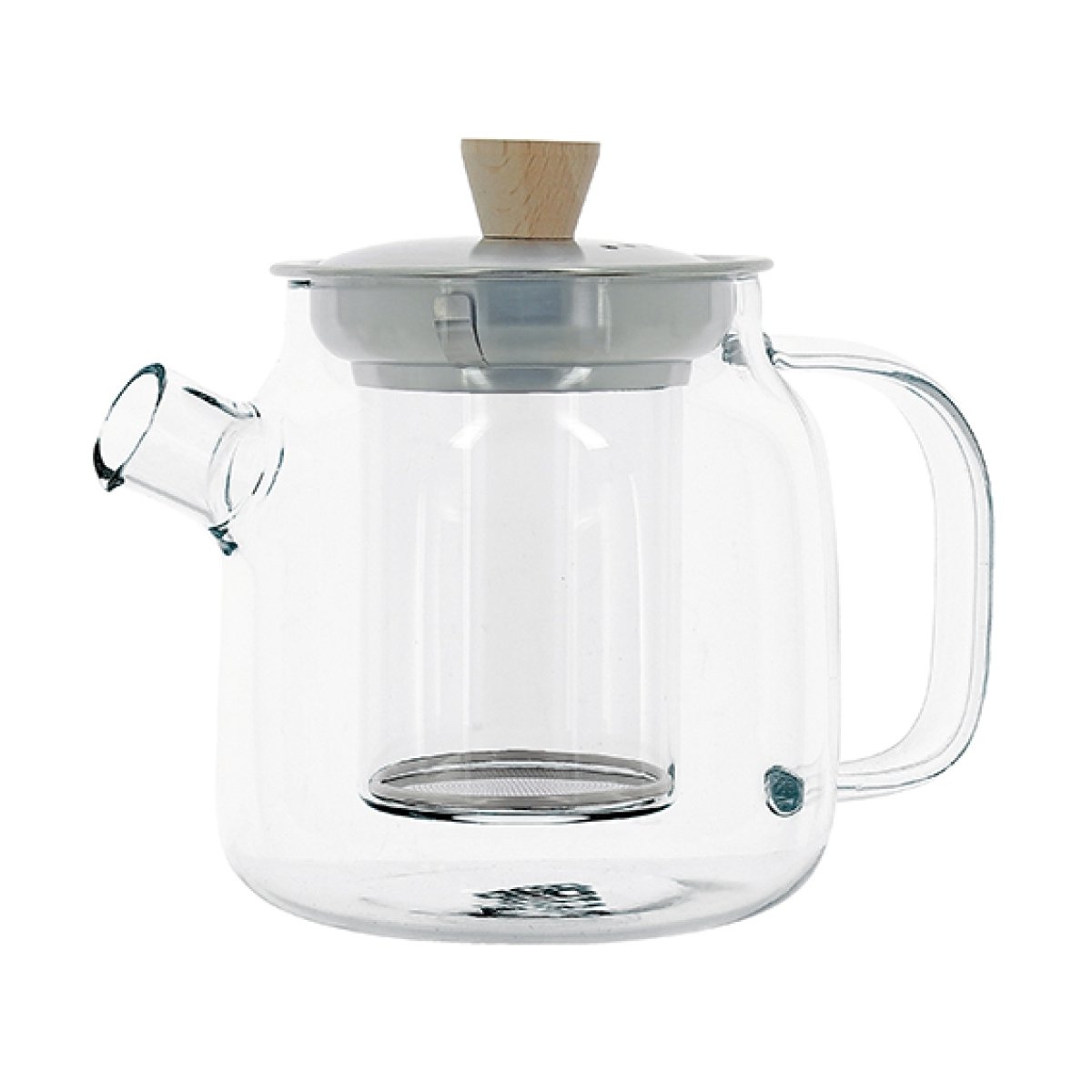 Théière en verre et inox 550ml, OSCAR transparent, OGO LIVING
