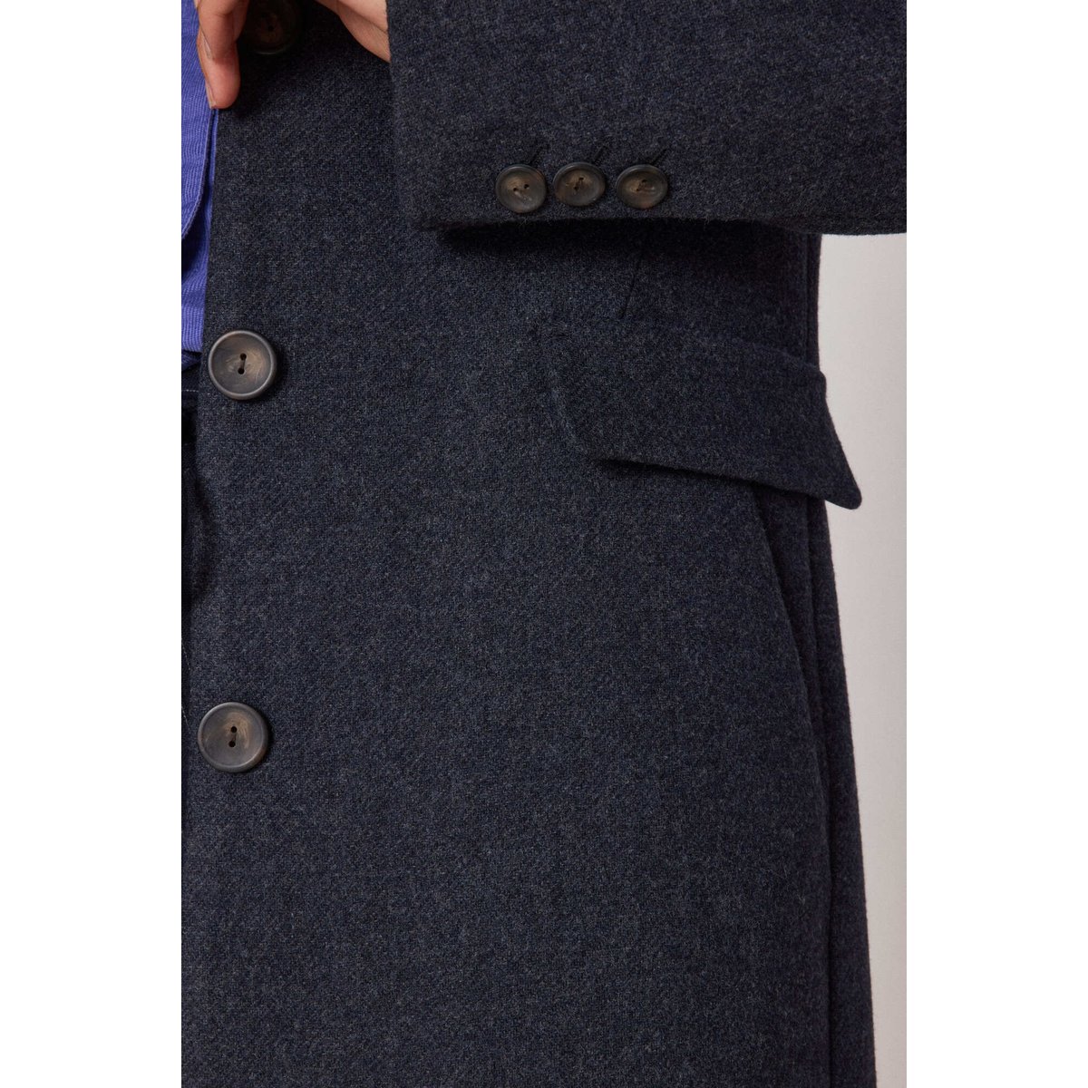 Manteau en laine mélangé ANABELLE gris souris, Maison 123