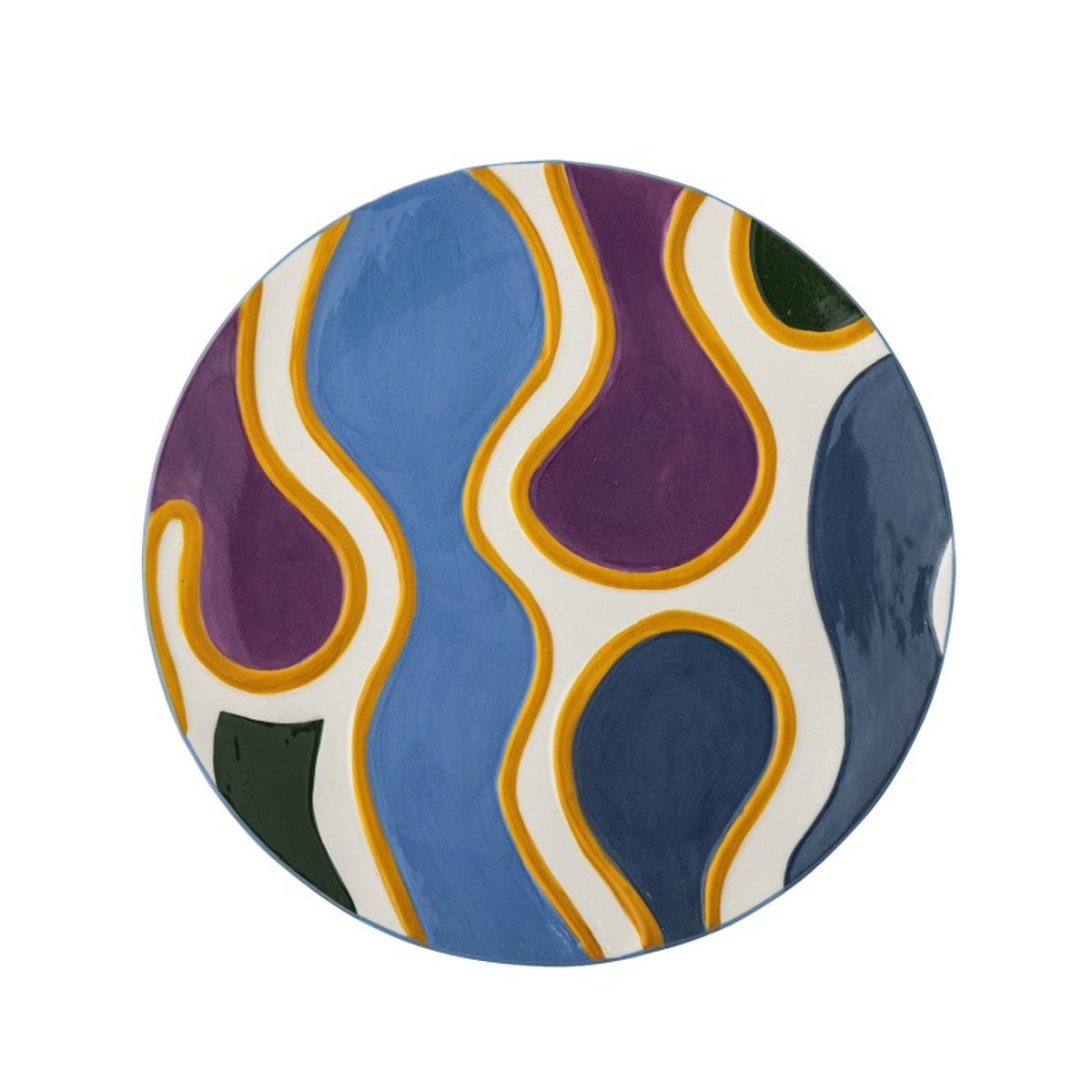 Petites assiettes design Salacia set de 4 multicolore, BLOOMINGVILLE