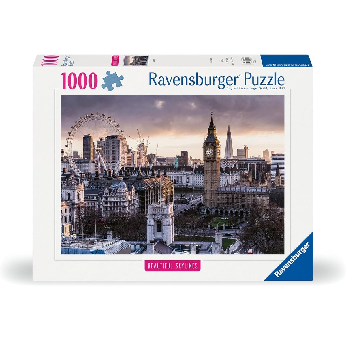 Puzzle Londres 1000 pièces blanc, RAVENSBURGER