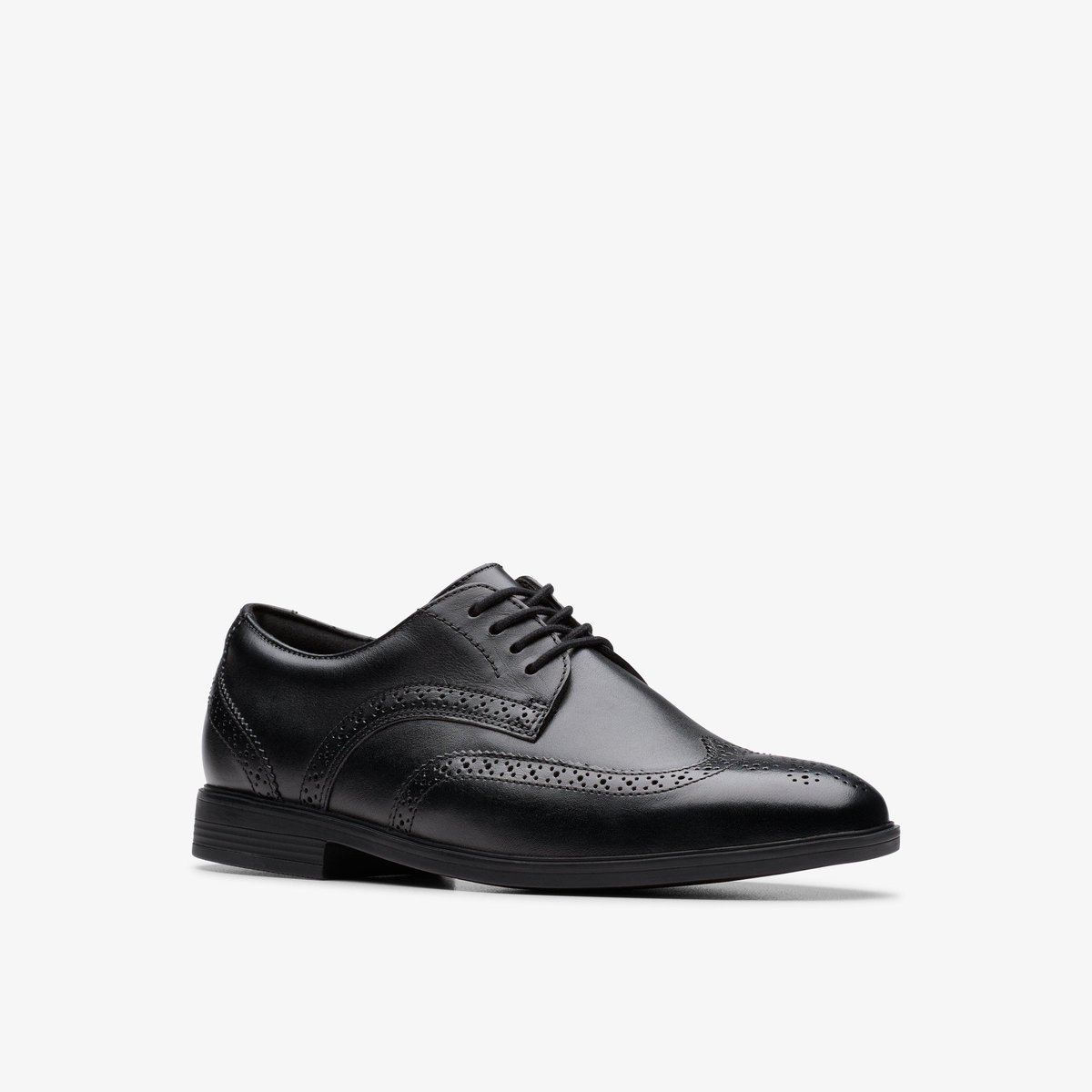 Derbies Cuir Coupe Large JONWIN WING Y noir, CLARKS