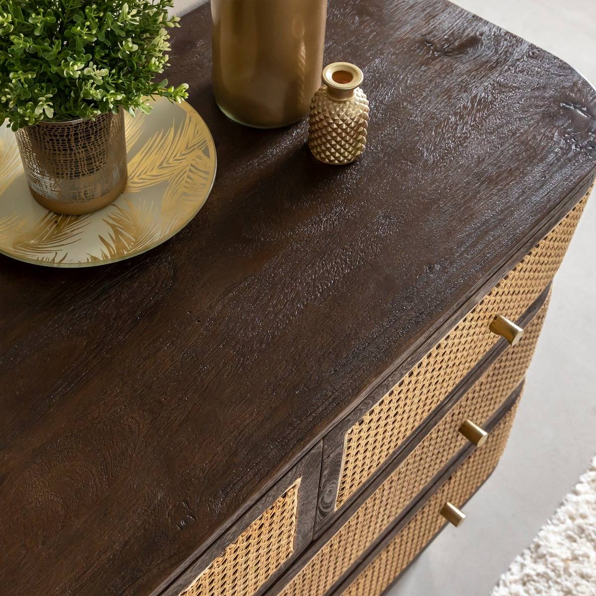Commode en bois de manguier SOREN bois foncé, MADE IN MEUBLES