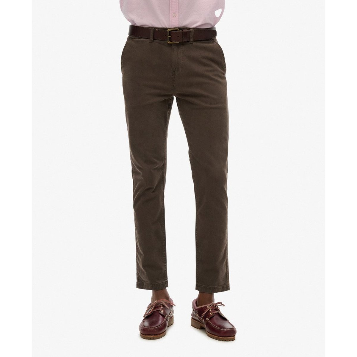 Pantalon Chino International Coupe Ajustée taupe, SUPERDRY