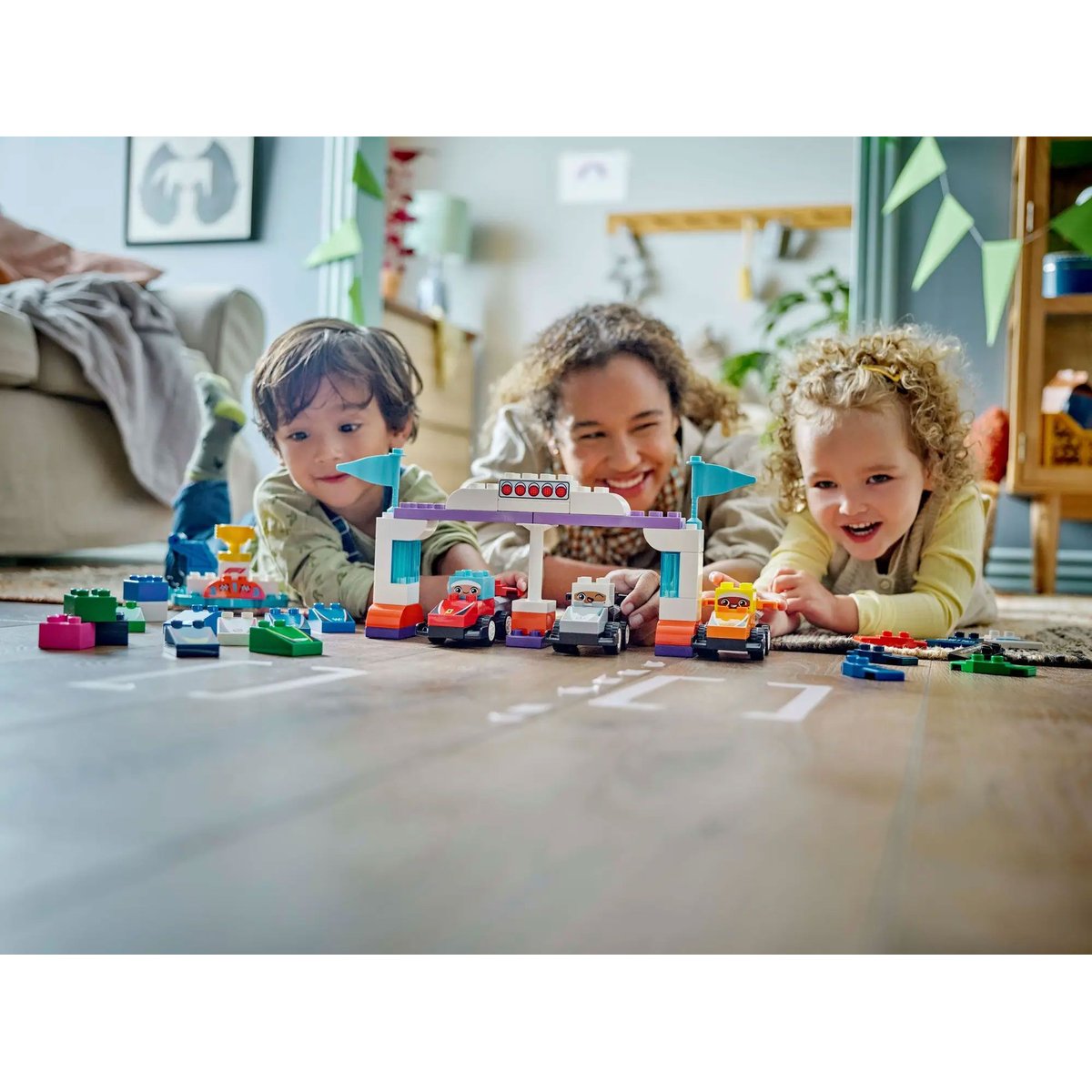 LEGO DUPLO - Set de Voitures de Course et Pilotes F1 - 10445 pour Enfants multicolore, LEGO