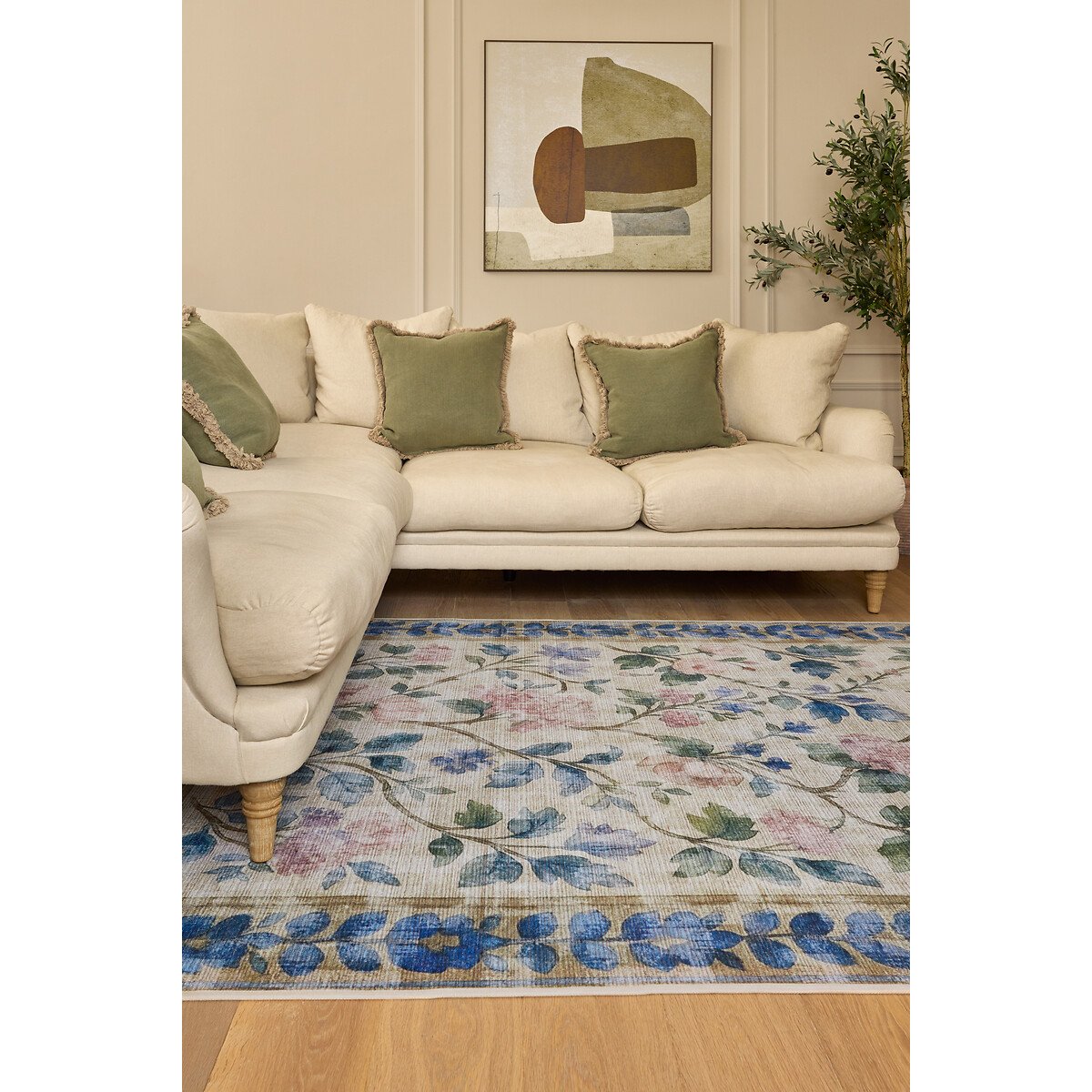 Eco-Washable Lady Rose Rug multi-coloured, HUG RUG