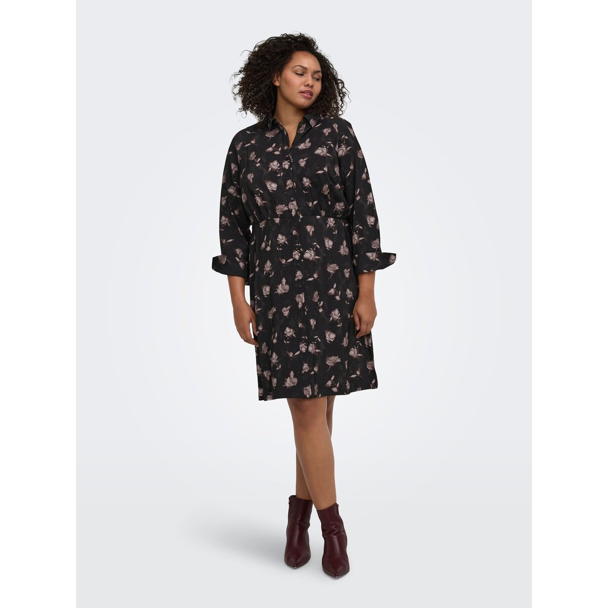 Robe Chemise bleue - meteorite 1, ONLY CARMAKOMA