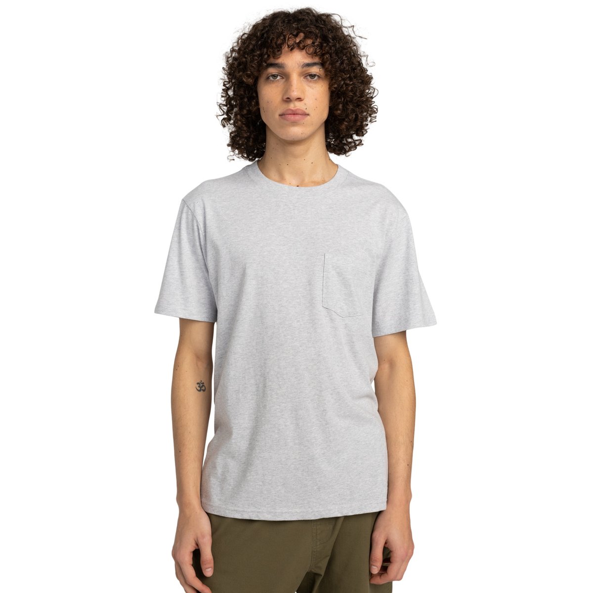 T-shirt à manches courtes à poche ICON gris mid grey heather, ELEMENT