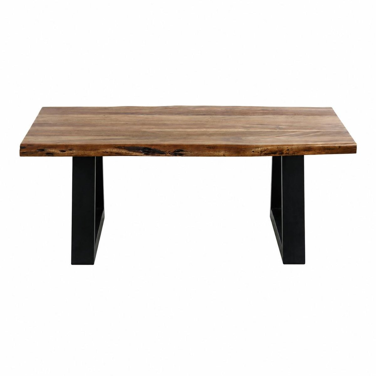 Table basse bois d'acacia à bords naturels CANYON bois naturel, PIER IMPORT
