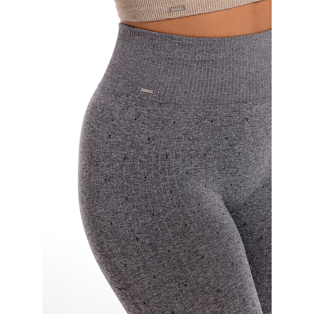 Legging sans coutures Lounge gris chiné, MAGIC BODYFASHION