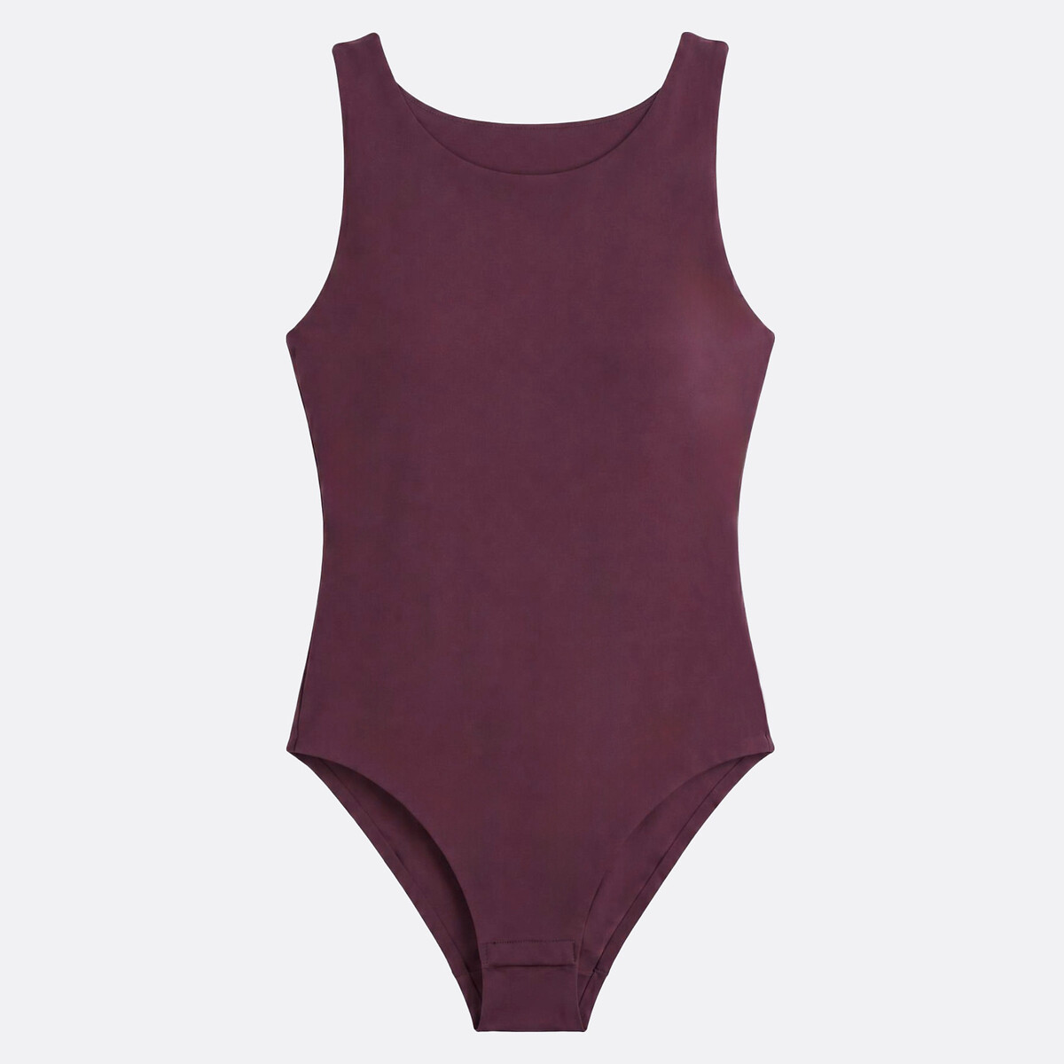 Body con copas integradas ciruela, LA REDOUTE COLLECTIONS