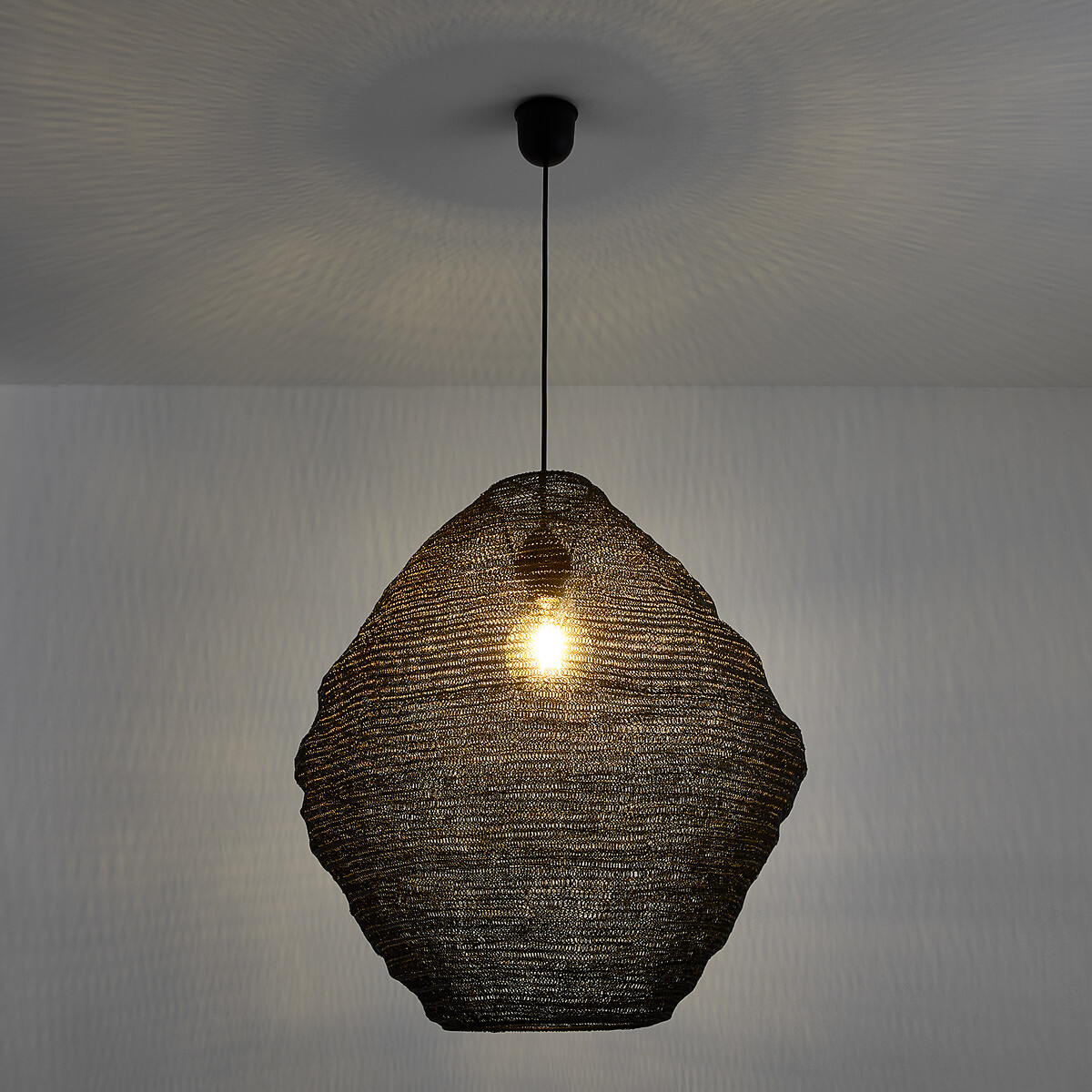 Suspension maille métal fer Ø54 cm, Mita noir, LA REDOUTE INTERIEURS