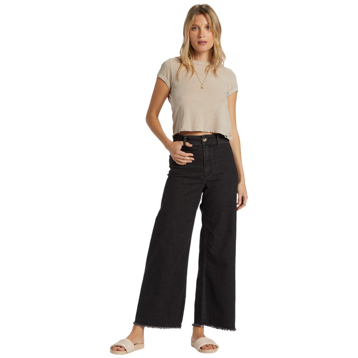 Pantalon ample FREE FALL noir black rinse, BILLABONG