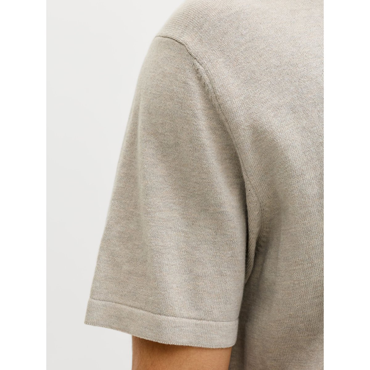 Polo Tricoté oatmeal, JACK & JONES