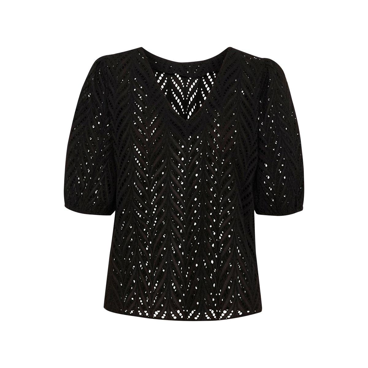 Blouse à manches courtes noir black, KAFFE