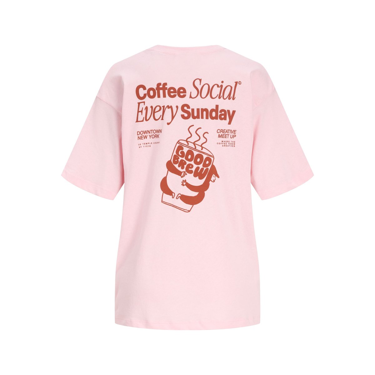 T-Shirt rose - parfait pink 1, JJXX