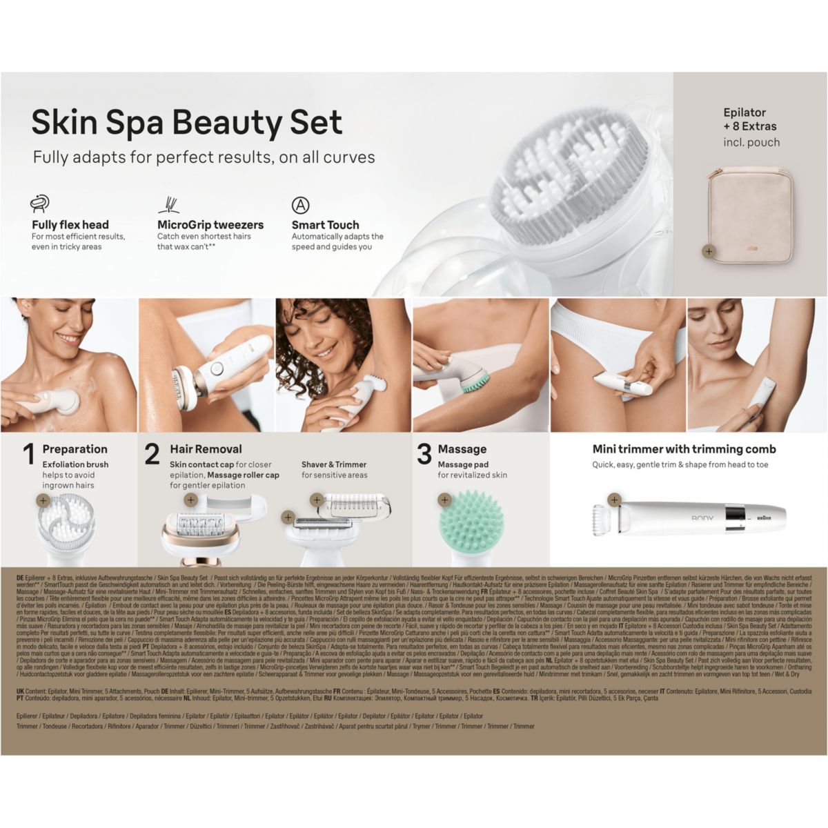 Epilateur électrique Silk-épil SES 9-481 3D Flex Skin Spa couleur unique, BRAUN