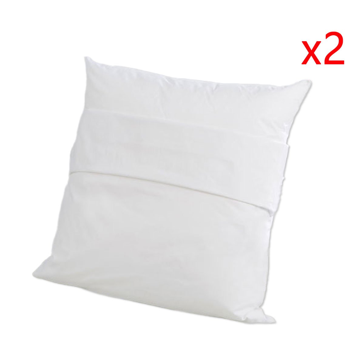Lot de 2 Protège Oreillers Anti-acariens et Absorbant blanc, DODO