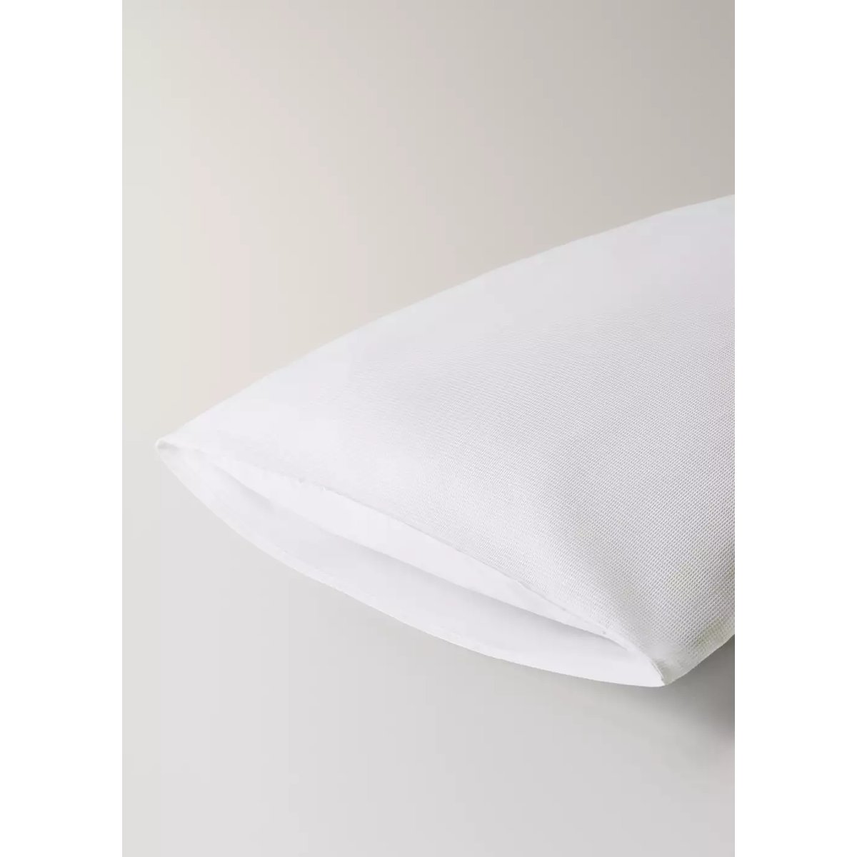 Taie d'oreiller percale de coton piqué 50x75 cm blanc, MANGO HOME