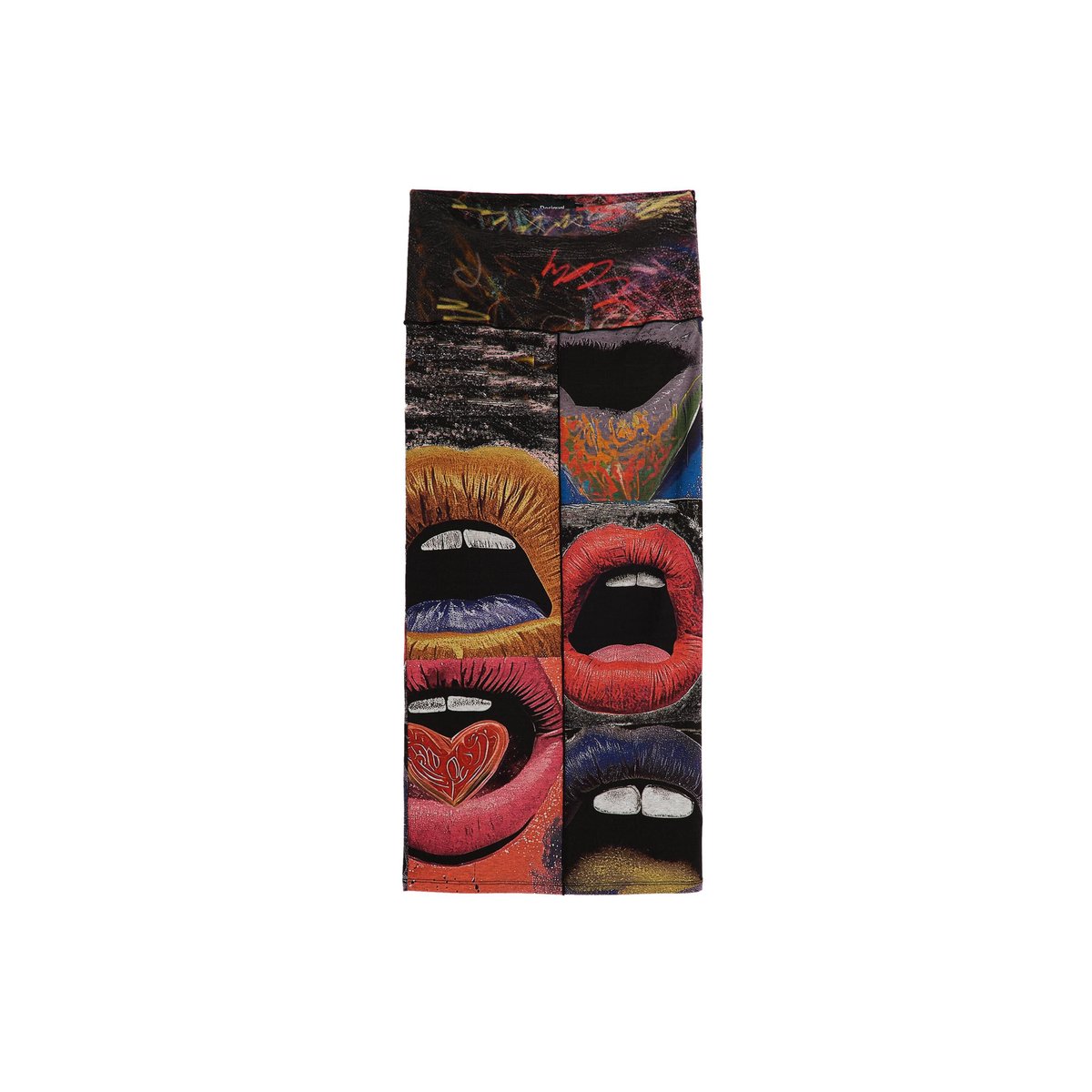 Jupe en maille imprimée noir, DESIGUAL