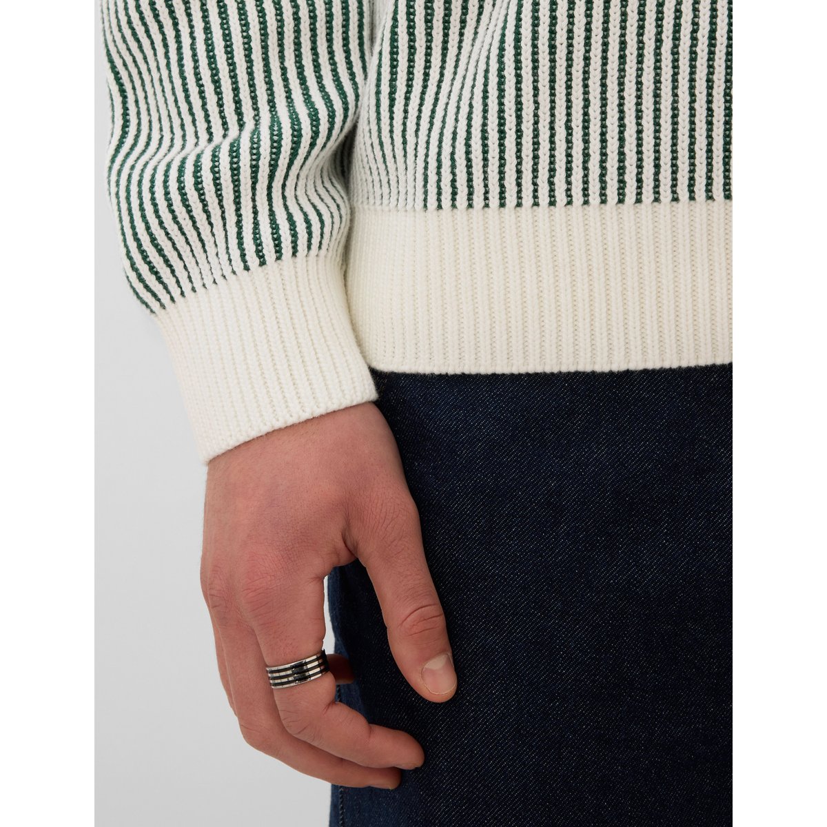 Pull bicolore multicolore, BZB