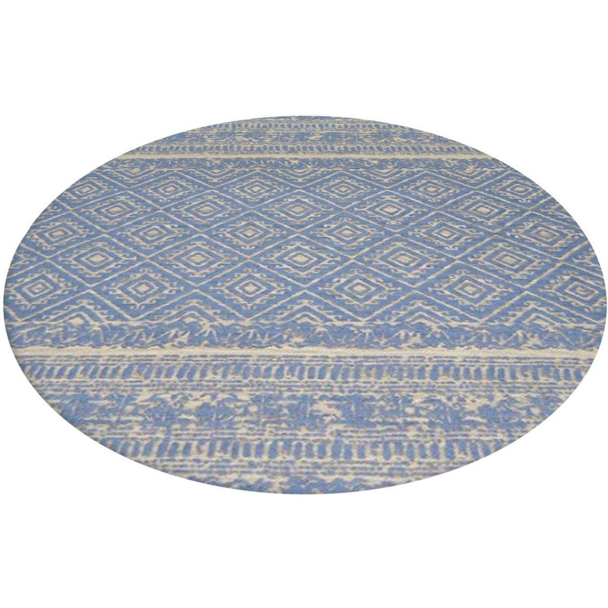 Tapis extérieur fait main, ENSOLEILLE bleu, gris, ARTE ESPINA