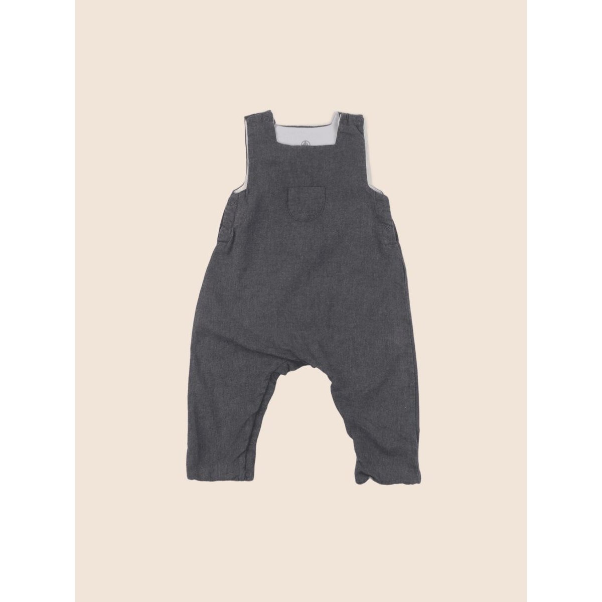 Salopette - Très bon état gris, PETIT BATEAU